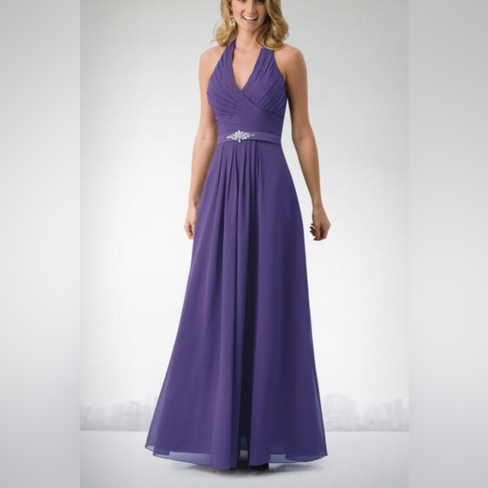 Lanali K Chic Purple Halter Maxi Dress
